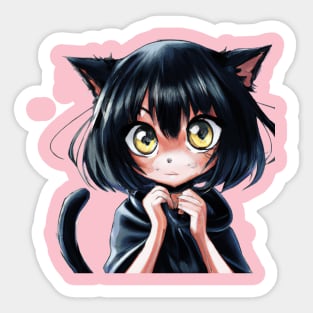 BOXING CAT WOMAN Sticker